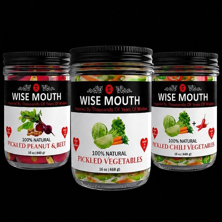 100% Natural Pickled Vegetables